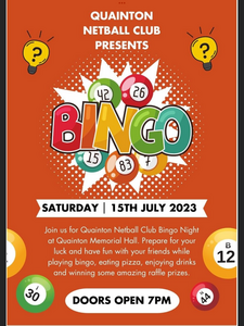 Quainton Netball Club Bingo