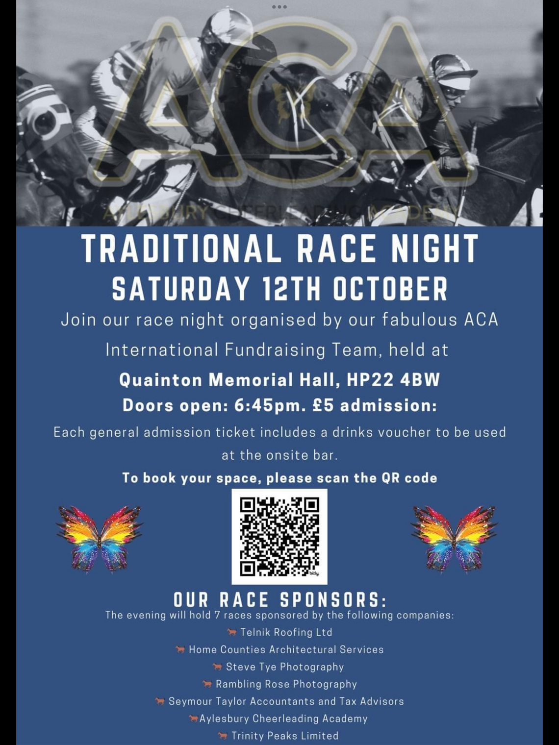 Race Night 12 October