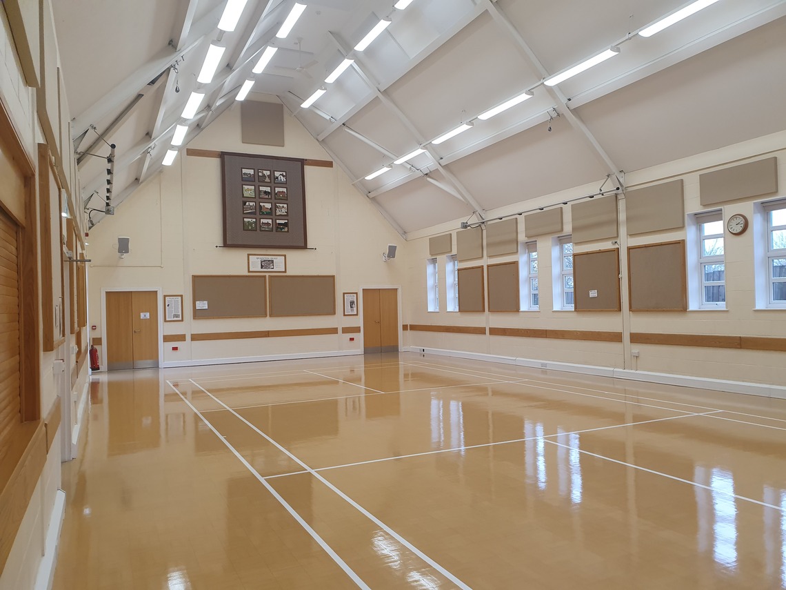 Main Hall with Upgraded lighting